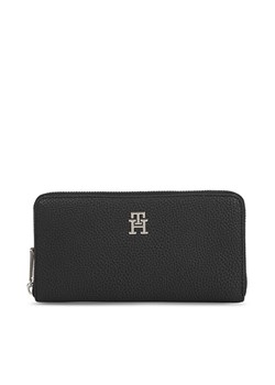 Tommy Hilfiger Duży Portfel Damski Th Emblem Large Za AW0AW15181 Czarny ze sklepu MODIVO w kategorii Portfele damskie - zdjęcie 184765482
