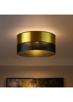 Lampa sufitowa do salonu złoto-czarna DUBAJ GLAM fi - 30 cm ze sklepu Lysne w kategorii Lampy sufitowe - zdjęcie 184766850