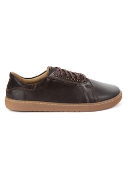 Aura: Brązowe Damskie Skórzane Buty Minimalistyczne | Barefoot Sneakersy z Zerowym Dropem ze sklepu butyolivier w kategorii Półbuty damskie - zdjęcie 184767053