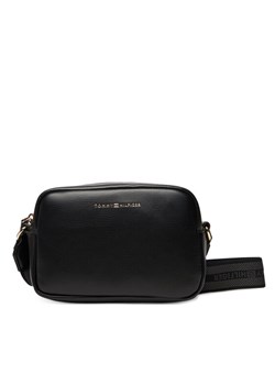 Torebka Tommy Hilfiger Th Logotape AW0AW17689 Czarny ze sklepu eobuwie.pl w kategorii Listonoszki - zdjęcie 184767511