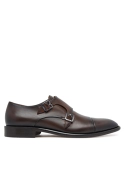 Półbuty BOSS Derrek 50547022 Brązowy ze sklepu eobuwie.pl w kategorii Buty eleganckie męskie - zdjęcie 184767524