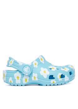 Klapki Crocs Classic Daisy Clog T 211264 Niebieski ze sklepu eobuwie.pl w kategorii Klapki dziecięce - zdjęcie 184767533