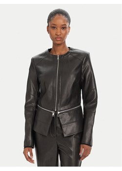 KARL LAGERFELD Kurtka z imitacji skóry A3W14050 Czarny Slim Fit ze sklepu MODIVO w kategorii Kurtki damskie - zdjęcie 184768102