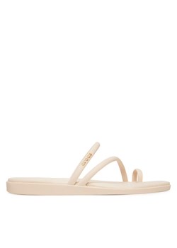 Crocs Japonki Miami Toe Loop 209862 Beżowy ze sklepu MODIVO w kategorii Klapki damskie - zdjęcie 184768141