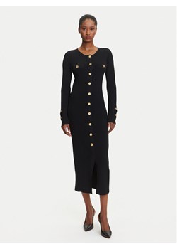 KARL LAGERFELD Sukienka dzianinowa A3W13038 Czarny Slim Fit ze sklepu MODIVO w kategorii Sukienki - zdjęcie 184768190