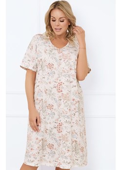 Bawełniana koszula nocna Ermida, Kolor ecru-wzór, Rozmiar M, Italian Fashion ze sklepu Primodo w kategorii Koszule nocne - zdjęcie 184769130