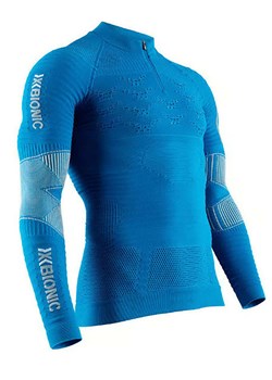 X-Bionic Koszulka w kolorze niebieskim do biegania ze sklepu Limango Polska w kategorii T-shirty męskie - zdjęcie 184769681