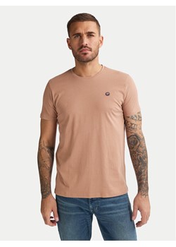 Petrol Industries T-Shirt M-ROS-TSR002 Beżowy Regular Fit ze sklepu MODIVO w kategorii T-shirty męskie - zdjęcie 184769813
