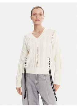 BOSS Sweter C_Fangallo 50545875 Beżowy Regular Fit ze sklepu MODIVO w kategorii Swetry damskie - zdjęcie 184769833
