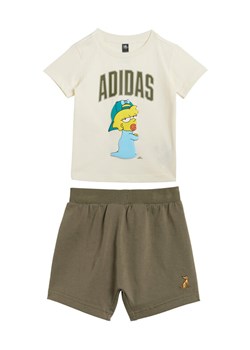 adidas Komplet t-shirt i spodenki The Simpsons JL9174 Beżowy Regular Fit ze sklepu MODIVO w kategorii Odzież dla niemowląt - zdjęcie 184769850