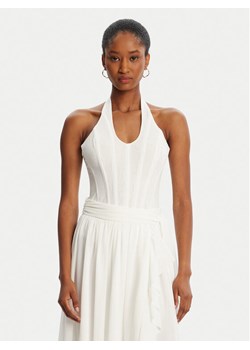 BARDOT Body Trey Halter Neck 60030TB Biały Slim Fit ze sklepu MODIVO w kategorii Bluzki damskie - zdjęcie 184769881