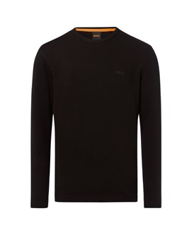 BOSS Orange Męska koszula z długim rękawem - Tempesto Mężczyźni czarny jednolity ze sklepu vangraaf w kategorii T-shirty męskie - zdjęcie 184773264
