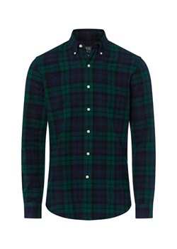 Polo Ralph Lauren Męska koszula flanelowa Mężczyźni Modern Fit Bawełna granatowy w kratkę ze sklepu vangraaf w kategorii Koszule męskie - zdjęcie 184773312