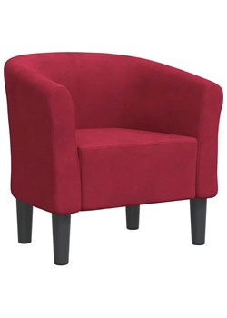 Czerwony fotel klubowy do salonu  C6-W56 ze sklepu Edinos.pl w kategorii Fotele - zdjęcie 184774371