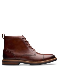 Clarks Kozaki Aldwin Cap 26179733 Brązowy ze sklepu MODIVO w kategorii Buty zimowe męskie - zdjęcie 184776064