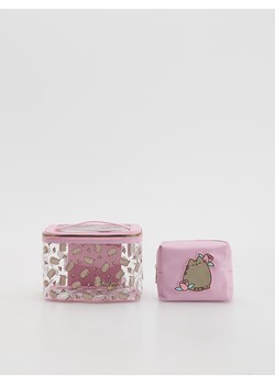 Reserved - Kosmetyczka Pusheen 2 pack - brudny róż ze sklepu Reserved w kategorii Kosmetyczki - zdjęcie 184776990