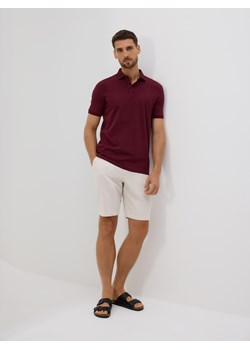 Reserved - Koszulka polo regular - bordowy ze sklepu Reserved w kategorii T-shirty męskie - zdjęcie 184777791