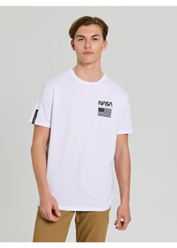 Sinsay - Koszulka z krótkim rękawem NASA - biały ze sklepu Sinsay w kategorii T-shirty męskie - zdjęcie 184778723