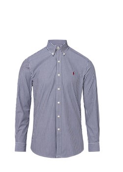 Polo Ralph Lauren Koszula męska Mężczyźni Regular Fit Bawełna granatowy w paski ze sklepu vangraaf w kategorii Koszule męskie - zdjęcie 184781641