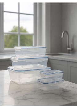 Sinsay - Pojemniki na żywność z pokrywką 5 pack - błękitny ze sklepu Sinsay w kategorii Pojemniki kuchenne - zdjęcie 184782914