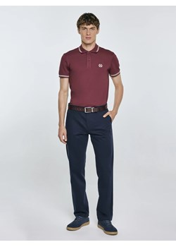 Koszulka męska polo bordowa Poller 604 ze sklepu Big Star w kategorii T-shirty męskie - zdjęcie 184783811