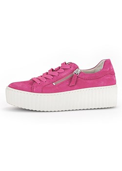 Gabor Skórzane sneakersy w kolorze różowym ze sklepu Limango Polska w kategorii Buty sportowe damskie - zdjęcie 184786773