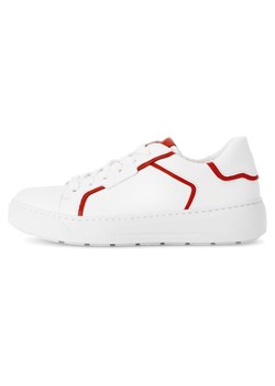 Gabor Skórzane sneakersy w kolorze biało-czerwonym ze sklepu Limango Polska w kategorii Trampki damskie - zdjęcie 184786802