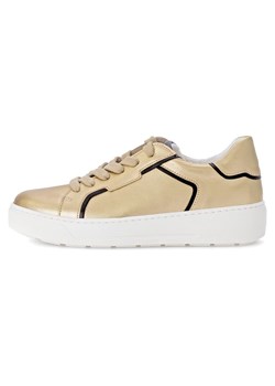 Gabor Skórzane sneakersy w kolorze złoto-czarnym ze sklepu Limango Polska w kategorii Trampki damskie - zdjęcie 184786820