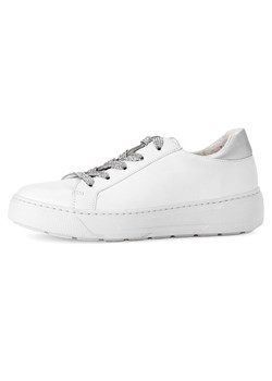 Gabor Skórzane sneakersy w kolorze srebrno-białym ze sklepu Limango Polska w kategorii Trampki damskie - zdjęcie 184786830