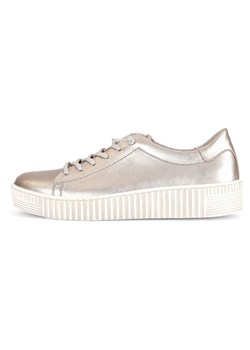 Gabor Skórzane sneakersy w kolorze beżowym ze sklepu Limango Polska w kategorii Trampki damskie - zdjęcie 184786902