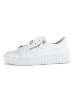 Gabor Skórzane sneakersy w kolorze srebrno-białym ze sklepu Limango Polska w kategorii Buty sportowe damskie - zdjęcie 184786921
