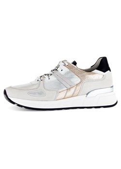 Gabor Skórzane sneakersy w kolorze srebrno-szaro-beżowym ze sklepu Limango Polska w kategorii Buty sportowe damskie - zdjęcie 184787142