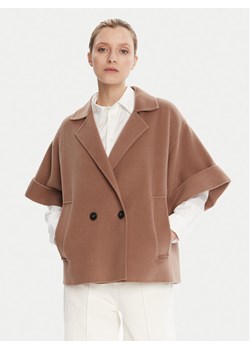 Weekend Max Mara Płaszcz wełniany Pera 2525086021 Brązowy Regular Fit ze sklepu MODIVO w kategorii Płaszcze damskie - zdjęcie 184787694