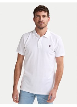 Petrol Industries Polo M-ROS-POL002 Biały Regular Fit ze sklepu MODIVO w kategorii T-shirty męskie - zdjęcie 184787720