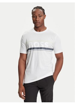 BOSS T-Shirt Iconic Zone 50550113 Biały Regular Fit ze sklepu MODIVO w kategorii T-shirty męskie - zdjęcie 184787743
