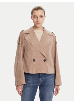 Weekend Max Mara Kurtka skórzana Maga 2525446061 Brązowy Regular Fit ze sklepu MODIVO w kategorii Kurtki damskie - zdjęcie 184787754