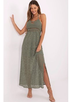 Sukienka boho z koronką khaki MI-SK-88191.63, Kolor khaki, Rozmiar uniwersalny, ITALY MODA ze sklepu Primodo w kategorii Sukienki - zdjęcie 184788764