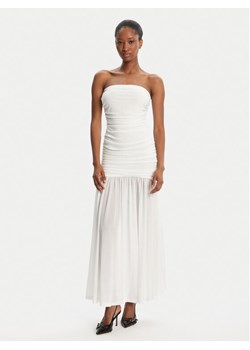 BARDOT Sukienka wieczorowa Solana Mesh 59875DB2 Biały Slim Fit ze sklepu MODIVO w kategorii Sukienki - zdjęcie 184790291