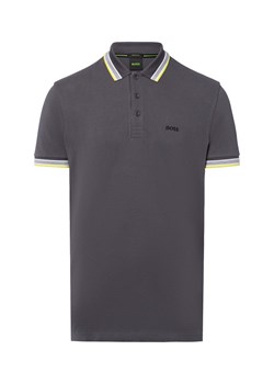 BOSS Green Męska koszulka polo - Paddy Mężczyźni Bawełna szary jednolity ze sklepu vangraaf w kategorii T-shirty męskie - zdjęcie 184791063