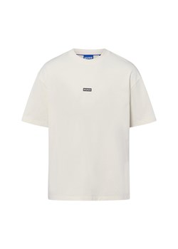 HUGO BLUE Koszulka męska - Nalono Mężczyźni Bawełna beżowy jednolity ze sklepu vangraaf w kategorii T-shirty męskie - zdjęcie 184791071