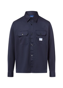 HUGO BLUE Bluza męska - Ekyone Mężczyźni Regular Fit Bawełna granatowy jednolity ze sklepu vangraaf w kategorii Koszule męskie - zdjęcie 184791072