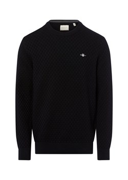 Gant Sweter damski z dzianiny Kobiety Bawełna czarny jednolity ze sklepu vangraaf w kategorii Swetry męskie - zdjęcie 184791093