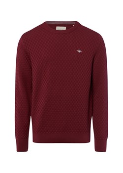 Gant Sweter damski z dzianiny Kobiety Bawełna bakłażanowy jednolity ze sklepu vangraaf w kategorii Swetry męskie - zdjęcie 184791094