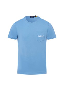 Polo Ralph Lauren T-shirt - niestandardowy krój slim fit Mężczyźni Bawełna niebieski nadruk ze sklepu vangraaf w kategorii T-shirty męskie - zdjęcie 184791111