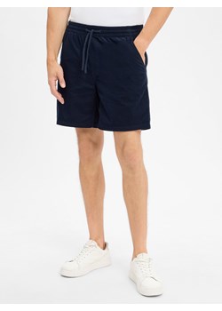 Tommy Jeans Męskie szorty sztruksowe Mężczyźni Bawełna granatowy jednolity ze sklepu vangraaf w kategorii Spodnie męskie - zdjęcie 184791132