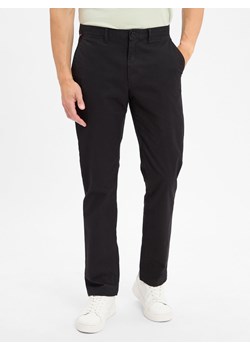 Tommy Hilfiger Męskie spodnie chino - Denton Mężczyźni Bawełna czarny jednolity ze sklepu vangraaf w kategorii Spodnie męskie - zdjęcie 184791140