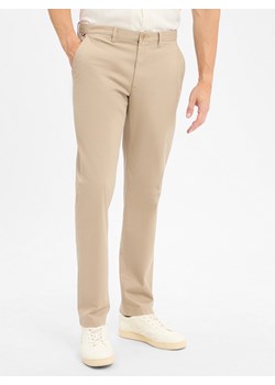 Tommy Hilfiger Męskie spodnie chino - Denton Mężczyźni Bawełna beżowy jednolity ze sklepu vangraaf w kategorii Spodnie męskie - zdjęcie 184791142