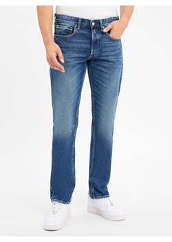 Replay Dżinsy - Grover Mężczyźni Bawełna dark stone jednolity ze sklepu vangraaf w kategorii Jeansy męskie - zdjęcie 184791153