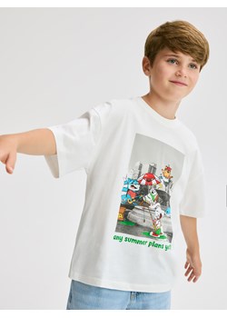 Reserved - T-shirt z nadrukiem - biały ze sklepu Reserved w kategorii T-shirty chłopięce - zdjęcie 184791372