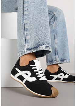 Czarne Sneakersy z Geometrycznym Wzorem Arnenta - id: 777-22-38-BLACK - marki Renee - 184795471 Czarne Sneakersy z Geometrycznym Wzorem Arnenta ze sklepu renee.pl w kategorii Buty sportowe damskie - zdjęcie 184795471